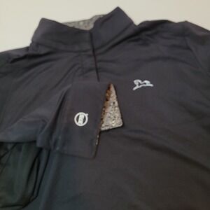 R.J. Classics 37.5 Technology Wmns XL Black 1/4 Zip Long Sleeve Athletic‎ Top
